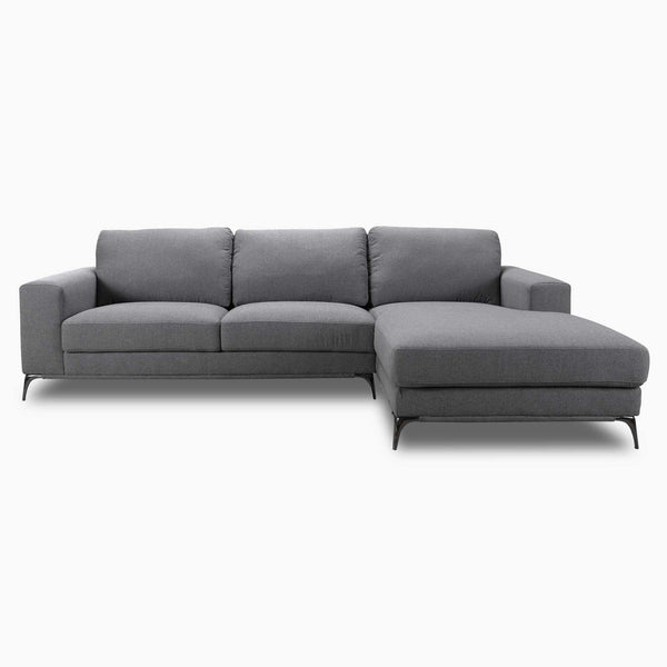 The Carson Slate Right-Facing Sectional by Clayson Design