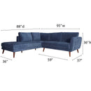 The Delano Denim LAF Sectional by Clayson Design