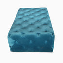 The Marlowe Velvet Tufted Ottoman by Clayson Design