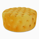 The Liora Round Velvet Ottoman by Clayson Design