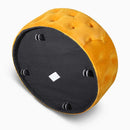 The Liora Round Velvet Ottoman by Clayson Design