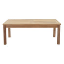 Cecilia Outdoor Patio Teak Rectangle Coffee Table
