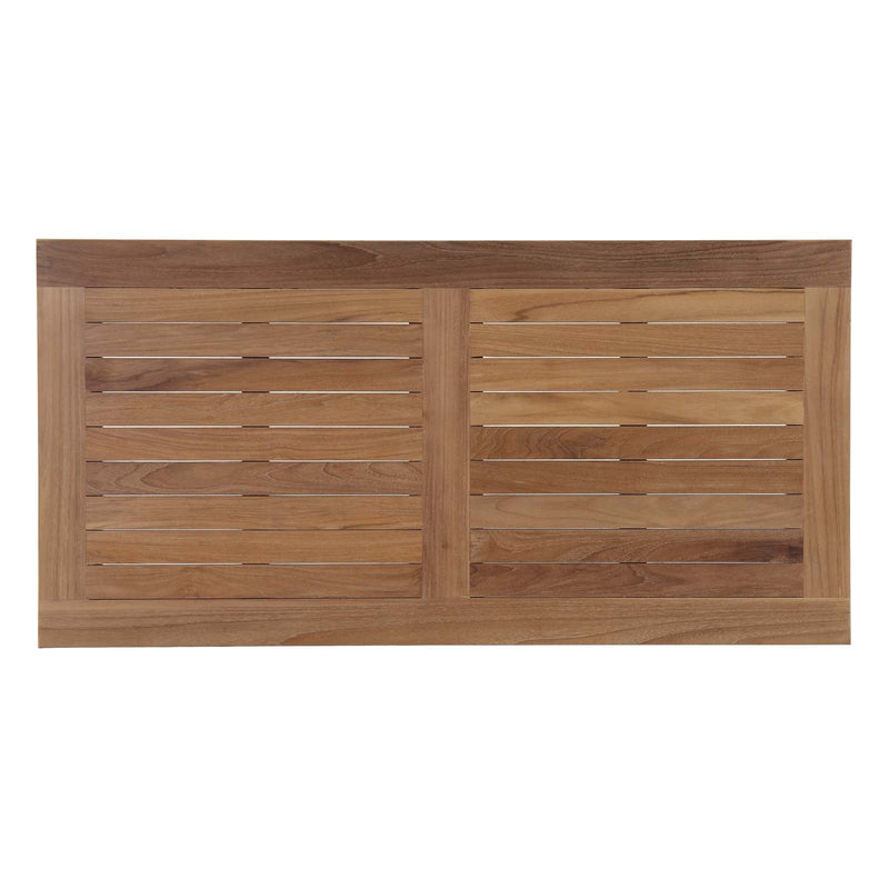 Cecilia Outdoor Patio Teak Rectangle Coffee Table