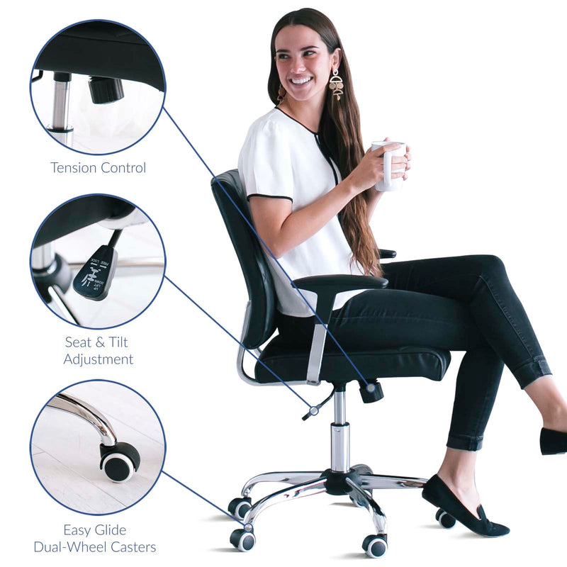 Julia Vinyl Office Chair