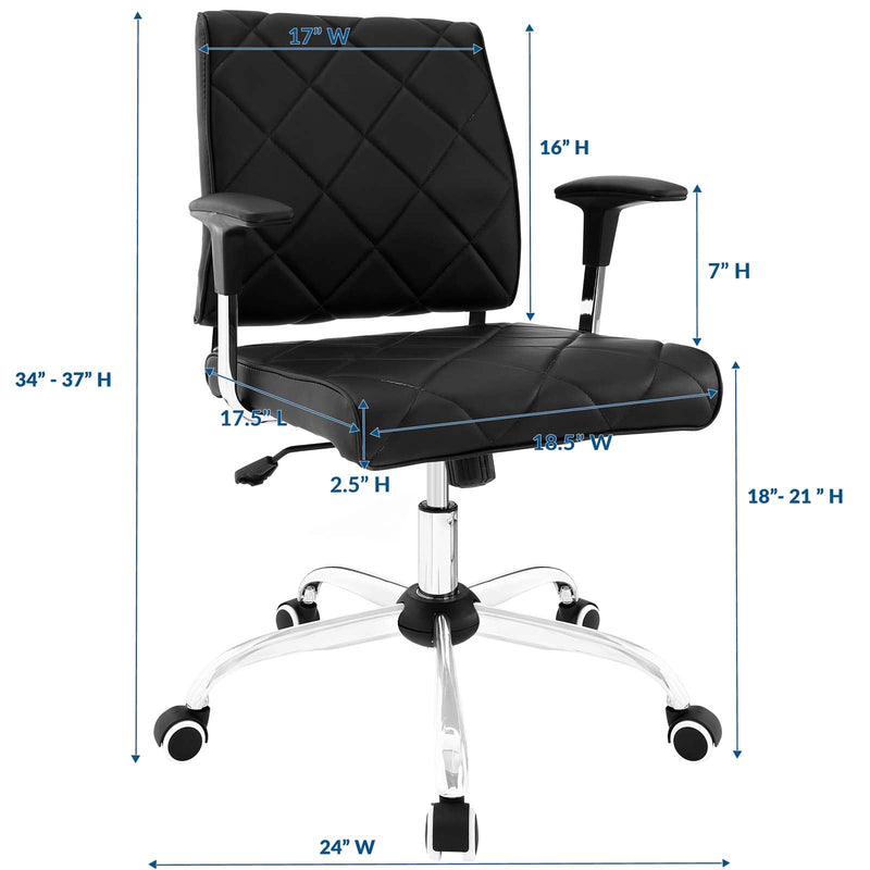 Julia Vinyl Office Chair