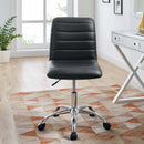 Louise Armless Mid Back Vinyl Office Chair