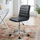 Louise Armless Mid Back Vinyl Office Chair