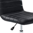 Louise Armless Mid Back Vinyl Office Chair