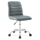 Louise Armless Mid Back Vinyl Office Chair