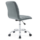 Louise Armless Mid Back Vinyl Office Chair