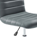 Louise Armless Mid Back Vinyl Office Chair