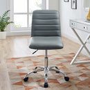 Louise Armless Mid Back Vinyl Office Chair