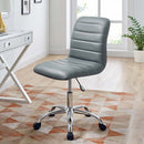 Louise Armless Mid Back Vinyl Office Chair
