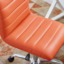 Louise Armless Mid Back Vinyl Office Chair