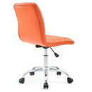 Louise Armless Mid Back Vinyl Office Chair