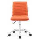 Louise Armless Mid Back Vinyl Office Chair