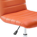 Louise Armless Mid Back Vinyl Office Chair