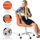 Louise Armless Mid Back Vinyl Office Chair