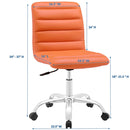Louise Armless Mid Back Vinyl Office Chair