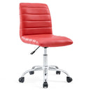 Louise Armless Mid Back Vinyl Office Chair