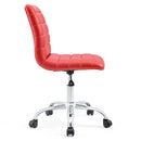 Louise Armless Mid Back Vinyl Office Chair