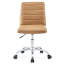 Louise Armless Mid Back Vinyl Office Chair