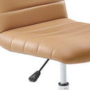 Louise Armless Mid Back Vinyl Office Chair