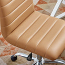 Louise Armless Mid Back Vinyl Office Chair