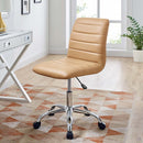 Louise Armless Mid Back Vinyl Office Chair