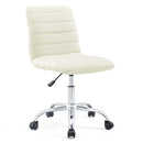 Louise Armless Mid Back Vinyl Office Chair