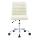 Louise Armless Mid Back Vinyl Office Chair