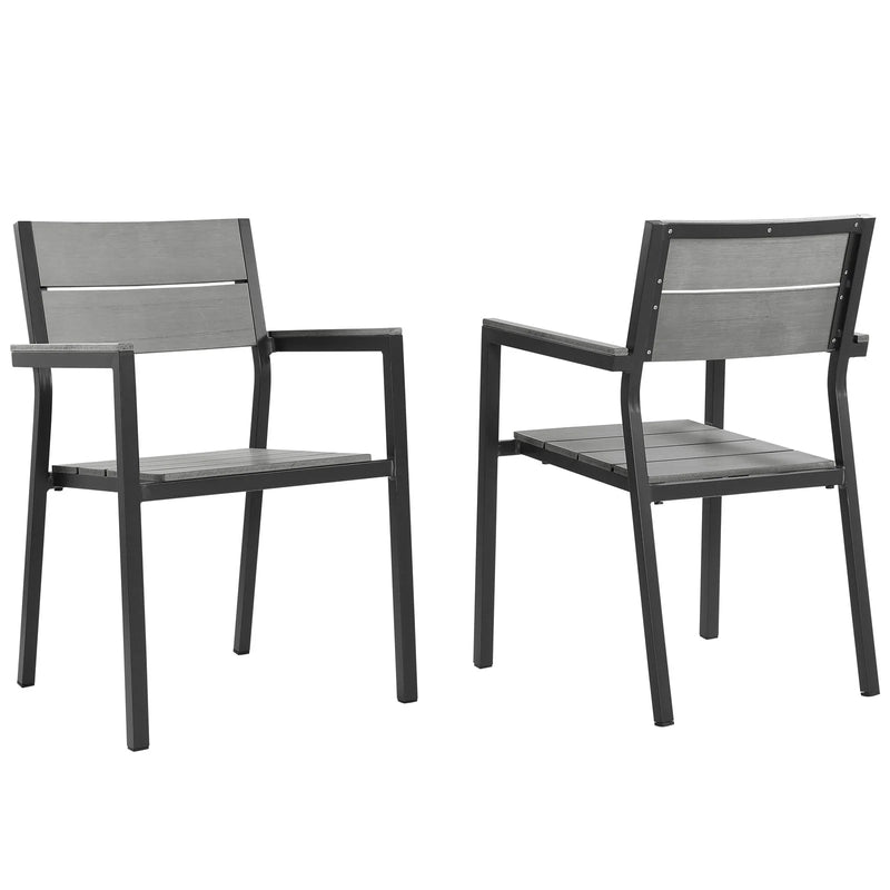 Drake Dining Armchair Outdoor Patio Set of 2
