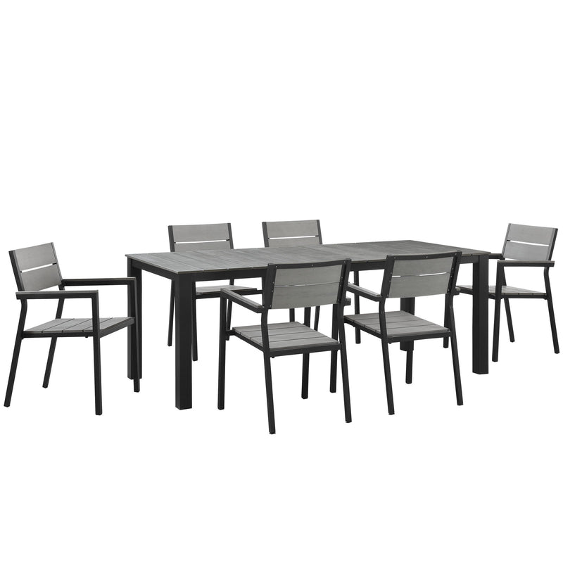 Drake 7 Piece Outdoor Patio Dining Set