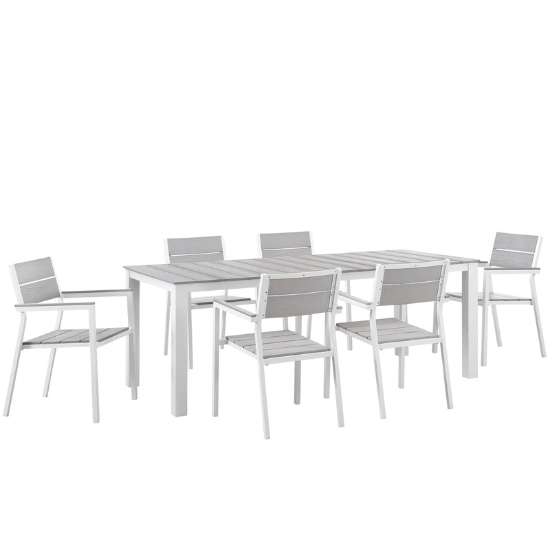 Drake 7 Piece Outdoor Patio Dining Set