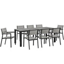 Drake 9 Piece Outdoor Patio Dining Set
