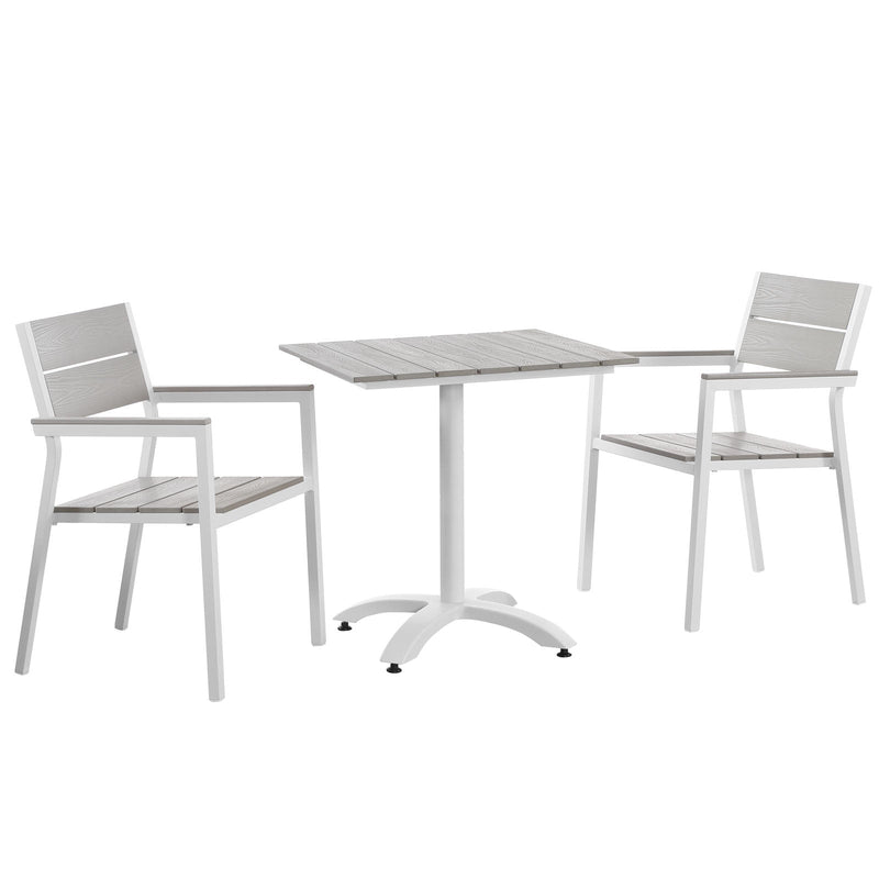 Drake 3 Piece Outdoor Patio Dining Set