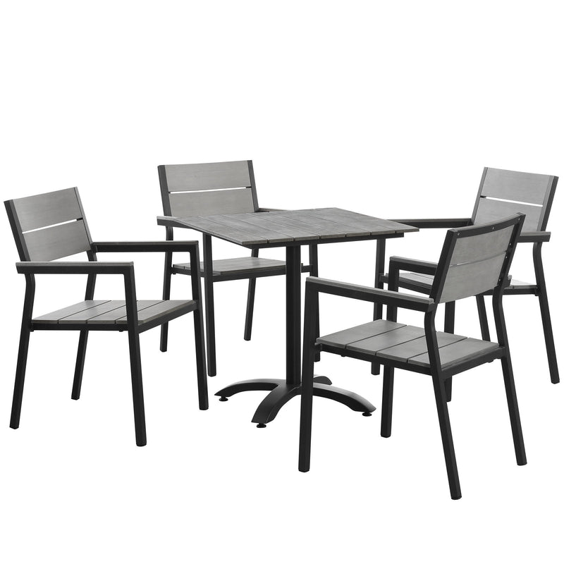 Drake 5 Piece Outdoor Patio Dining Set