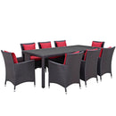 Xavier 9 Piece Outdoor Patio Dining Set