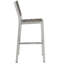 Aviana Outdoor Patio Aluminum Armless Bar Stool