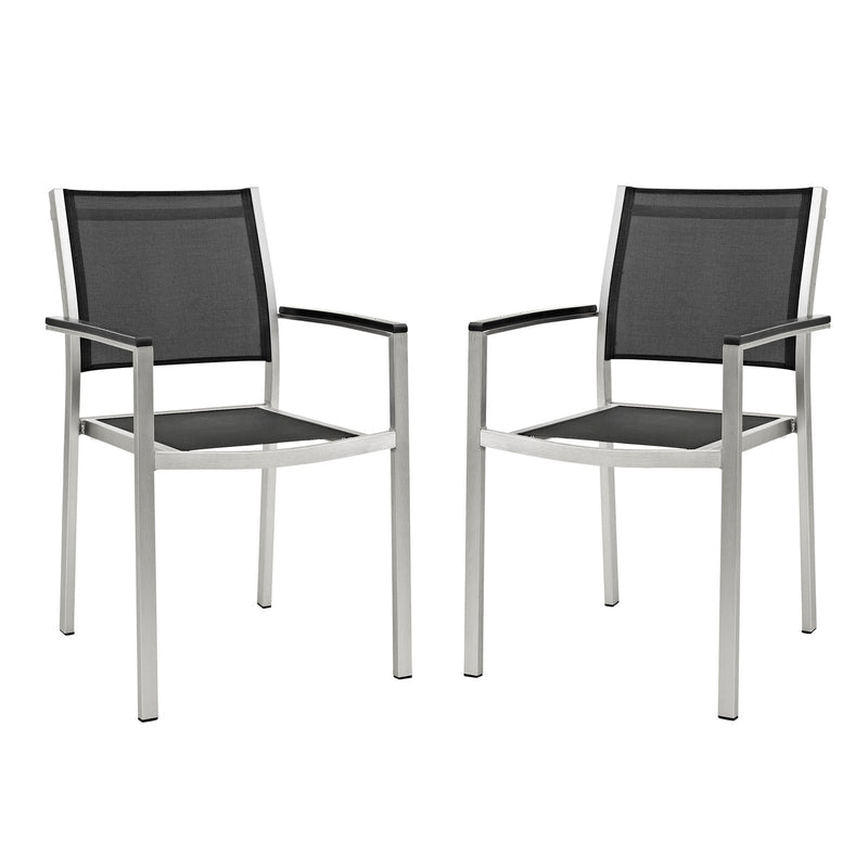 Aviana Dining Chair Outdoor Patio Aluminum Set of 2