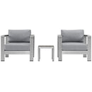 Aviana 3 Piece Outdoor Patio Aluminum Set