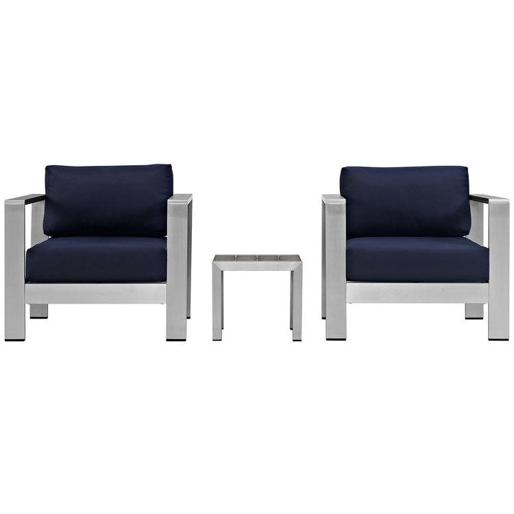 Aviana 3 Piece Outdoor Patio Aluminum Set