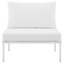 Aden Armless Outdoor Patio Aluminum Chair