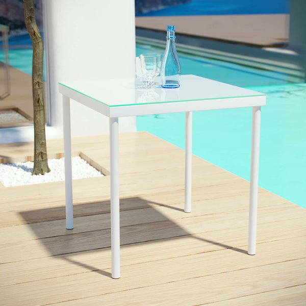 Aden Outdoor Patio Aluminum Side Table