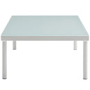 Aden Outdoor Patio Aluminum Coffee Table