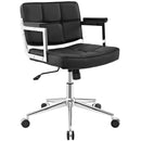 Elliana Mid Back Upholstered Vinyl Office Chair
