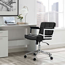 Elliana Mid Back Upholstered Vinyl Office Chair