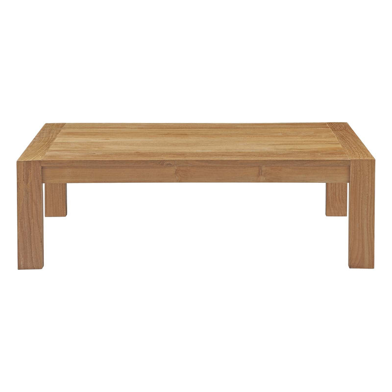 Arleth Outdoor Patio Wood Coffee Table