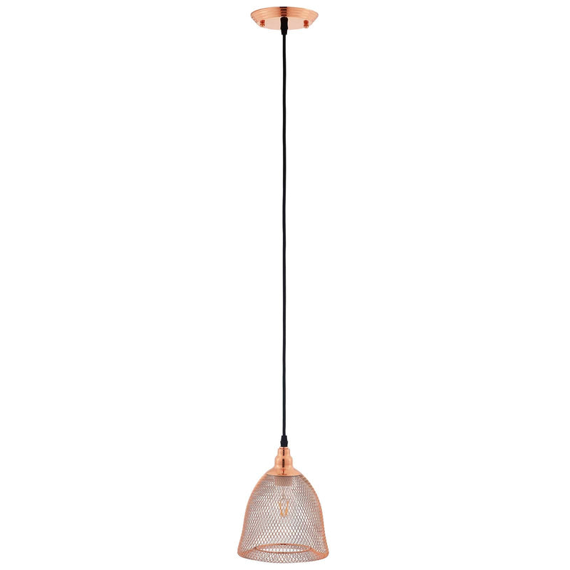 Kingsley Bell-Shaped Rose Gold Pendant Light