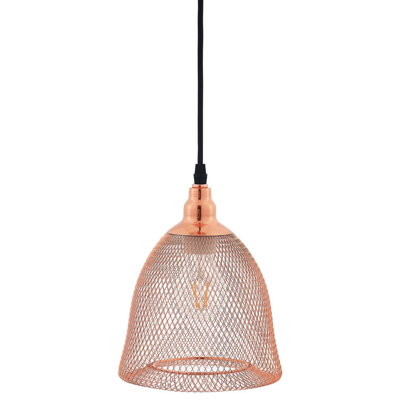 Kingsley Bell-Shaped Rose Gold Pendant Light